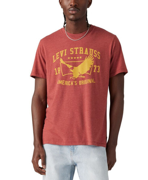 Men's Classic Standard-Fit Eagle Logo Graphic T-Shirt