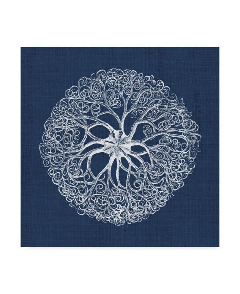 Vision Studio Sea Anemone on Indigo II Canvas Art - 15" x 20"