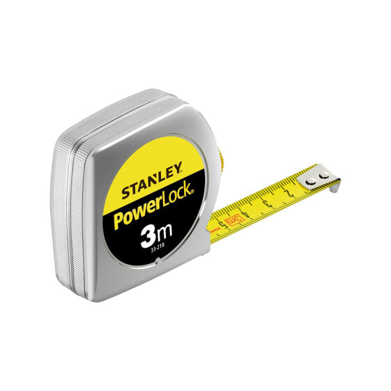 Stanley Taschenrollbandmaß PowerLock® Länge 3 m Breite 12,7 mm mm/cm EG II Metall Automatic