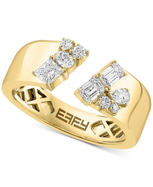 EFFY® Diamond Multi-Cut Cuff Ring (5/8 ct. t.w.) in 14k Gold