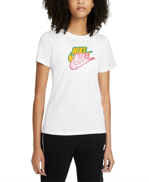 Nike 280000 Plus Size Sportswear Cotton Logo T-Shirt Women's Size 2x-Large White