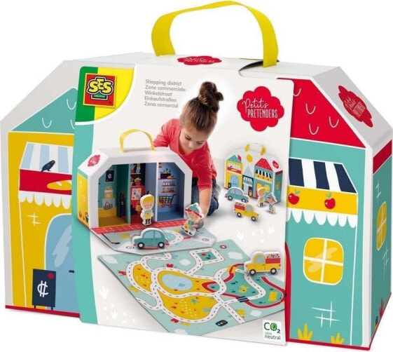 Игровой набор SES Playing shop with a suitcase and a mat (Игровой набор SES Детский магазин с чемоданчиком и ковриком).