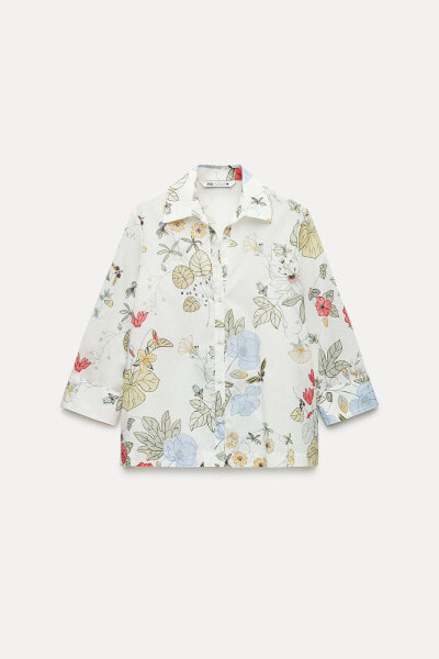 Zw collection printed shirt