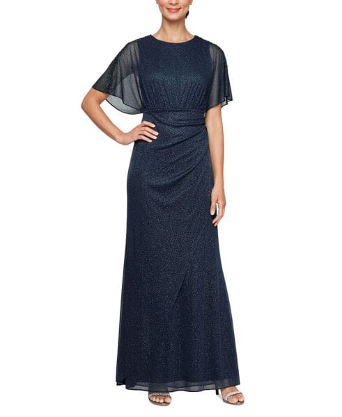 Women's Long A-Line Glitter Dress