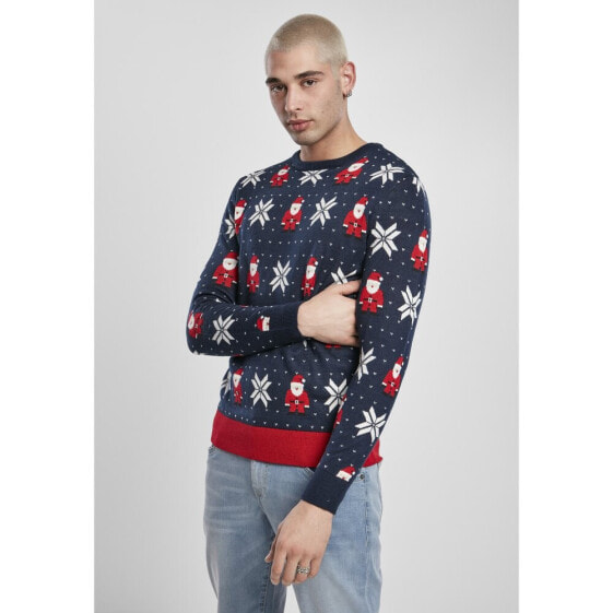 URBAN CLASSICS Nicolaus And Snowflakes (Big ) sweatshirt