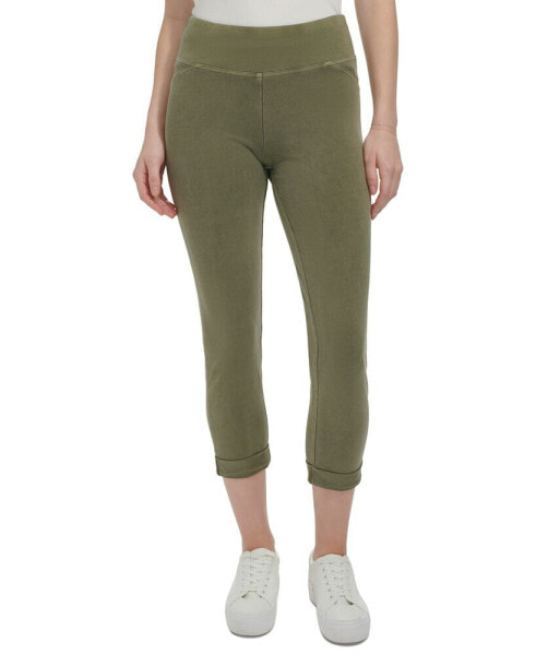 Women's High-Rise Cuffed Pull-On Pants