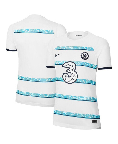 Women's White Chelsea 2022/23 Away Breathe Stadium Blank Replica Jersey