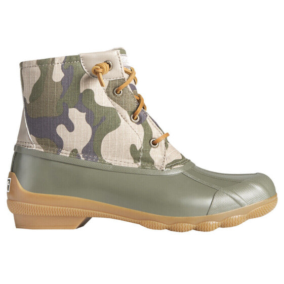 Sperry Syren Gulf Camo Duck Womens Green Casual Boots STS86761