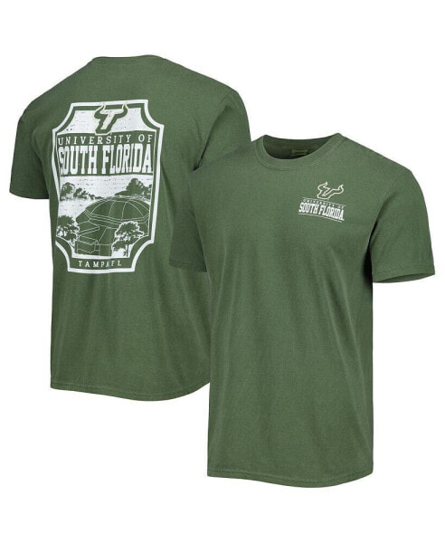 Men's Green South Florida Bulls Logo Campus Icon T-shirt