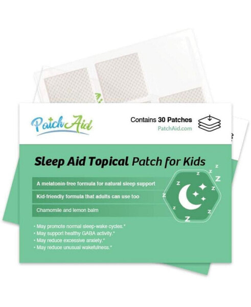 Sleep Aid Topical Patch for Kids by - Melatonin-Free! (30-Day Supply)