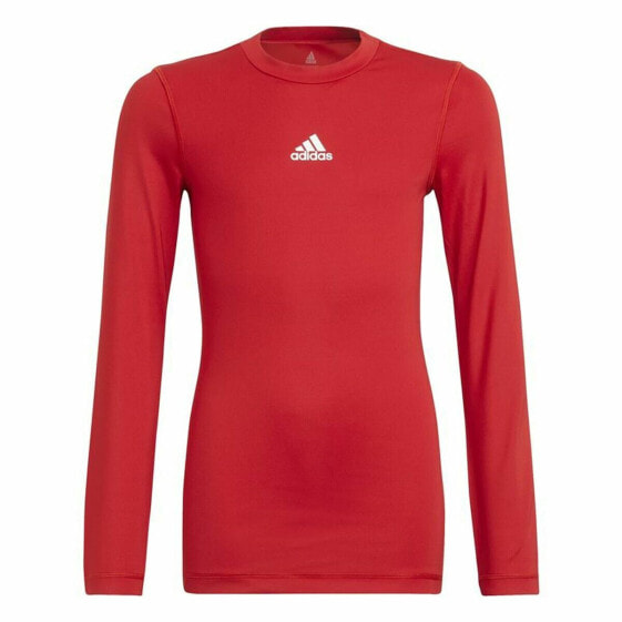 Спортивная футболка с коротким рукавом, детская Adidas Techfit Top Красный