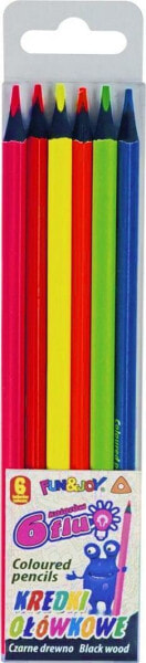 Цветные карандаши Titanum Fluos 6 цветов