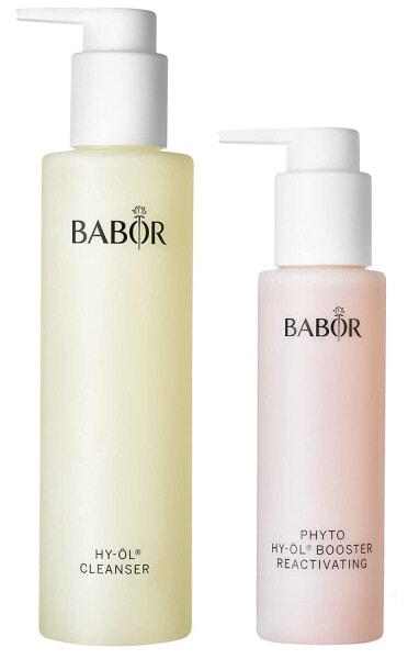 BABOR CLEANSING HY-Oil & Phytoactive Reactivating Set - Cleansing Duo for Regeneration Skin with Oil & Herbal Extract 2 Pieces