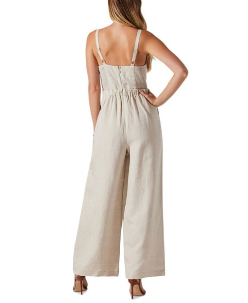 Women's Caspar Sleeveless Wide-Leg Jumpsuit