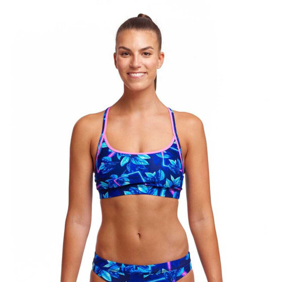 Бикини верх спортивное Funkita Sports Leaf Laser