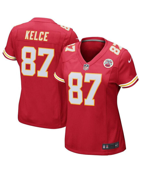 Women's Travis Kelce Red Kansas City Chiefs Game Jersey