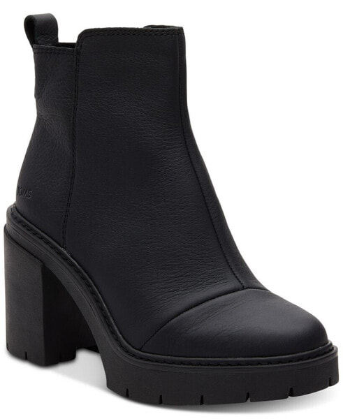 Women's Rya Lug Sole Block Heel Platform Booties