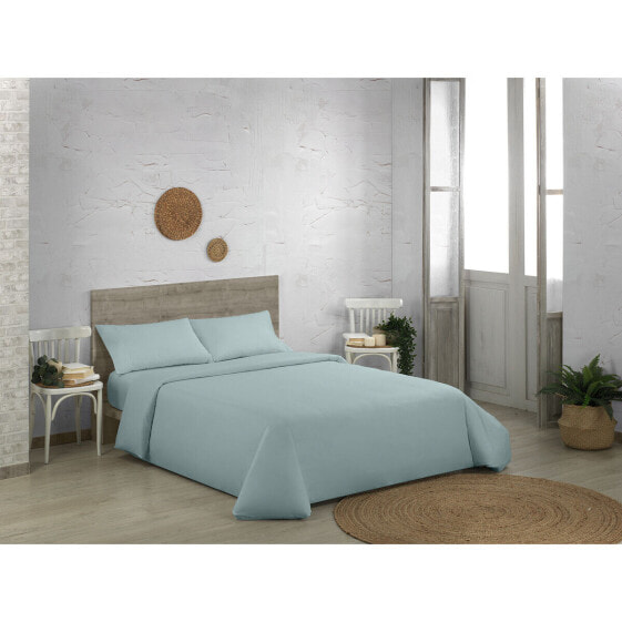 Пододеяльник с органическим хлопком Alexandra House Living QUTUN Light Blue 150 x 220 см