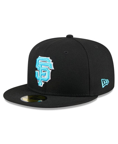 Бейсболка с козырьком New Era San Francisco Giants черного цвета на День отца 59FIFTY для мужчин