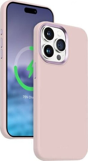 Crong Etui Color Cover LUX Magnetic iPhone 15 Pro MagSafe Różowe