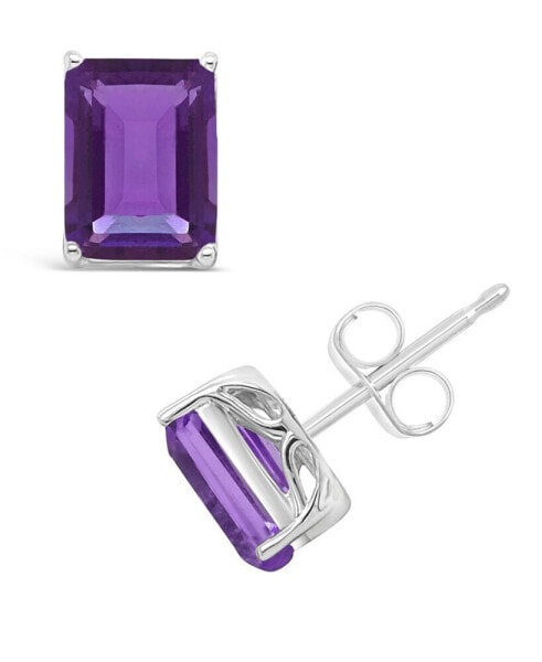 Серьги Macy's Amethyst Stud