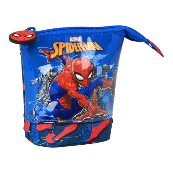 Вертикальный пенал Spider-Man Great power Синий Красный 8 x 19 x 6 cm