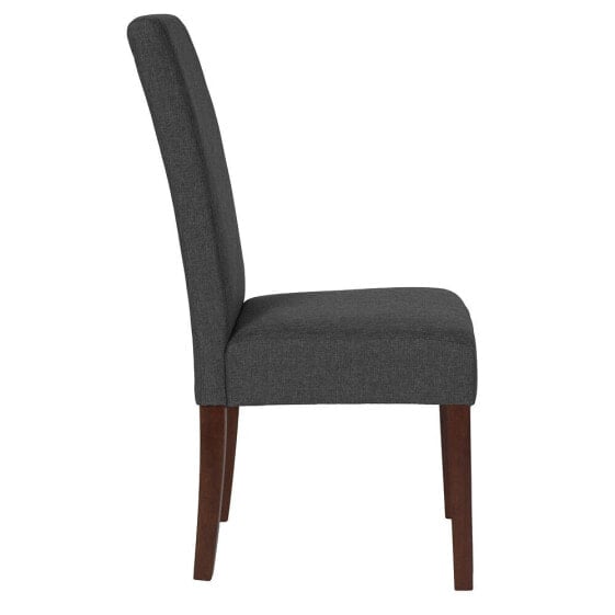 Greenwich Series Gray Fabric Parsons Chair