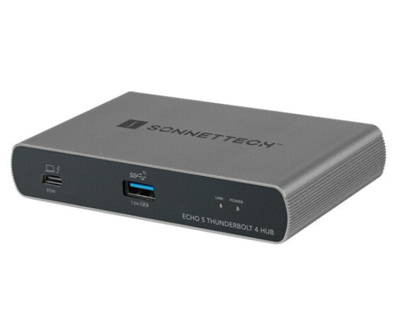 Адаптер Sonnet Echo 5 - Thunderbolt 4 - USB 3.2 Gen 2 (3.1 Gen 2) Type-A - USB Type-C - 60 Hz - Black - DC - 20 V