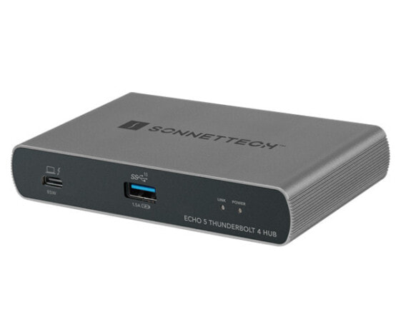 Sonnet Echo 5 - Thunderbolt 4 - Thunderbolt 4 - USB 3.2 Gen 2 (3.1 Gen 2) Type-A - USB Type-C - 60 Hz - Black - DC - 20 V