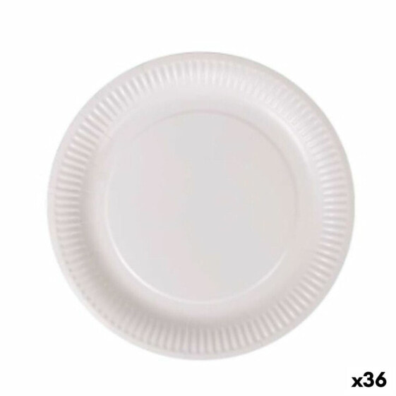 Набор посуды одноразовой Algon белый картон 23 см (36 штук)