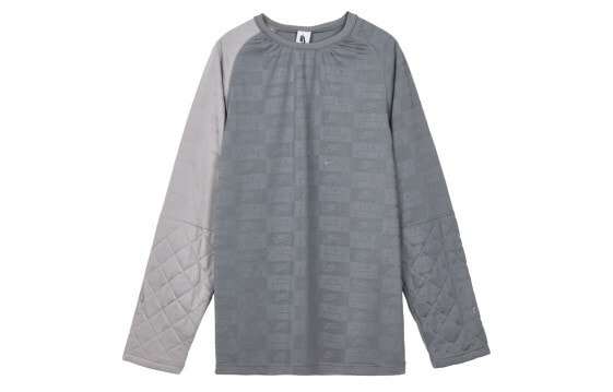 Футболка Nike x A-COLD-WALL* Grey Half Quilted Long Sleeves Tee LogoT AQ0433-065