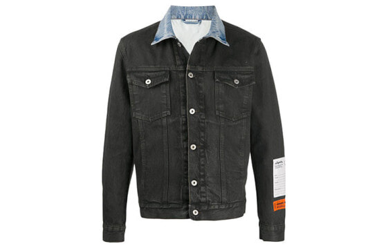 Джинсовая куртка HERON PRESTON черная для мужчин HMYE008F20DEN0011000