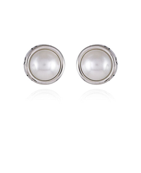 Imitation Pearl Stud Earrings