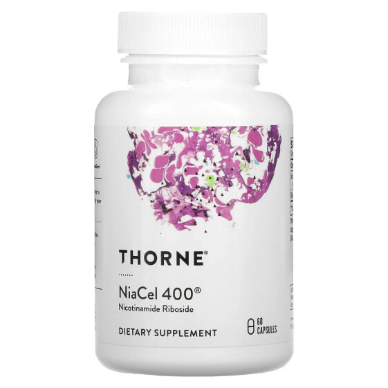 Витамин B Thorne NiaCel 400, 60 капсул