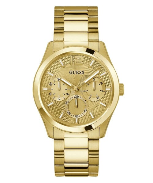 Guess Herren Multifunkion Armbanduhr ZEN gold 42 mm GW0707G3