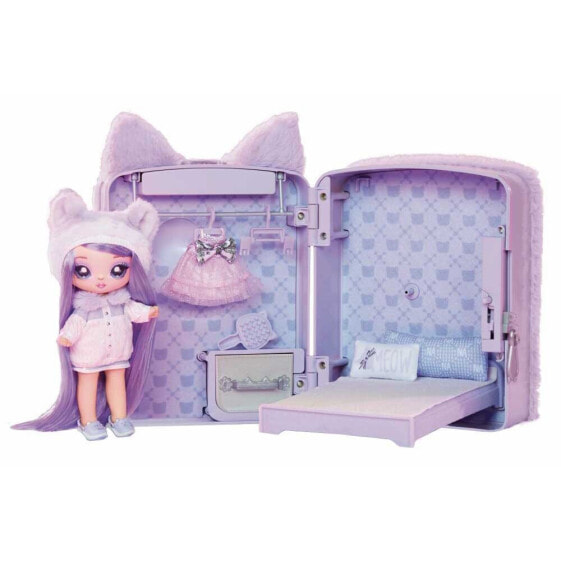 Игрушка Кукла Lavender Kitty Doll Na! Na! Na! SURPRISE 3 в 1 серии 3 в рюкзаке