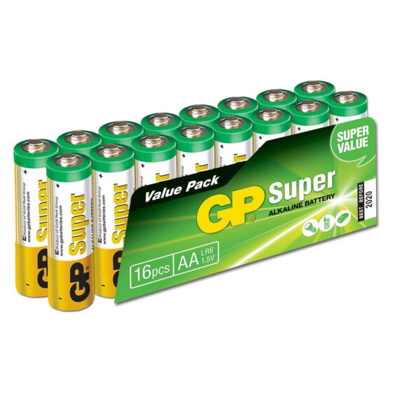 GP BATTERIES Alcaline LR06 AA 16 Units