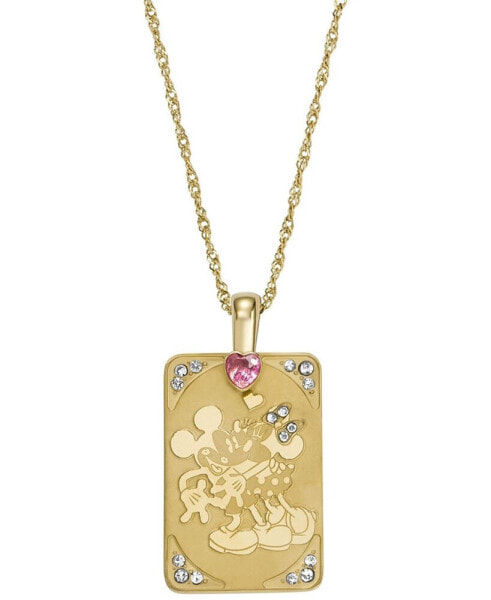 Women's Disney x Fossil Special Edition Gold-Tone Stainless Steel Pendant Necklace