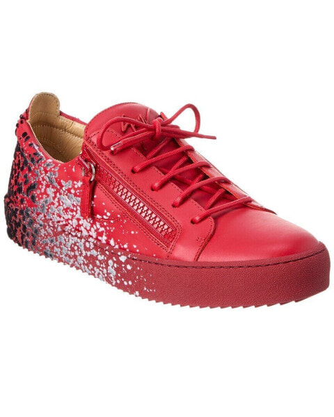 Giuseppe Zanotti May London Leather Sneaker Men's Red 47