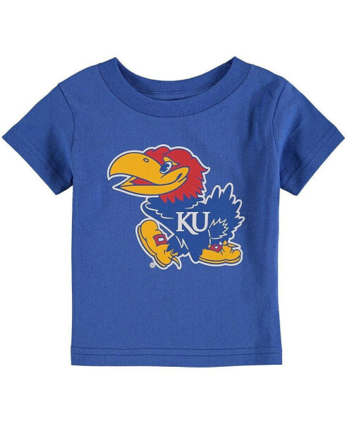 Boys and Girls Infant Royal Kansas Jayhawks Big Logo T-shirt