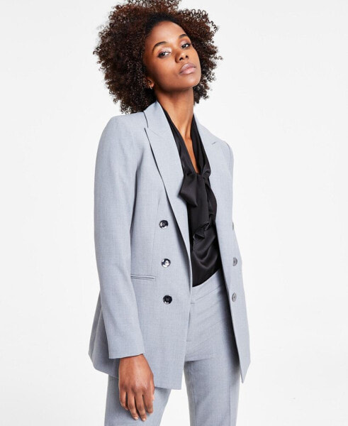 Women's Faux Double-Breasted Boyfriend Jacket, Created for Macy's