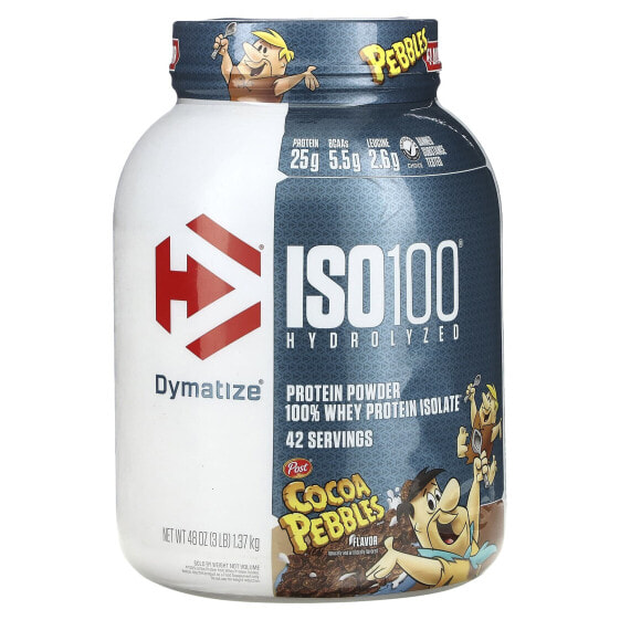 Изолят сывороточного протеина Dymatize ISO100 Hydrolyzed, шоколад Gourmet, 3 фунта (1.4 кг)