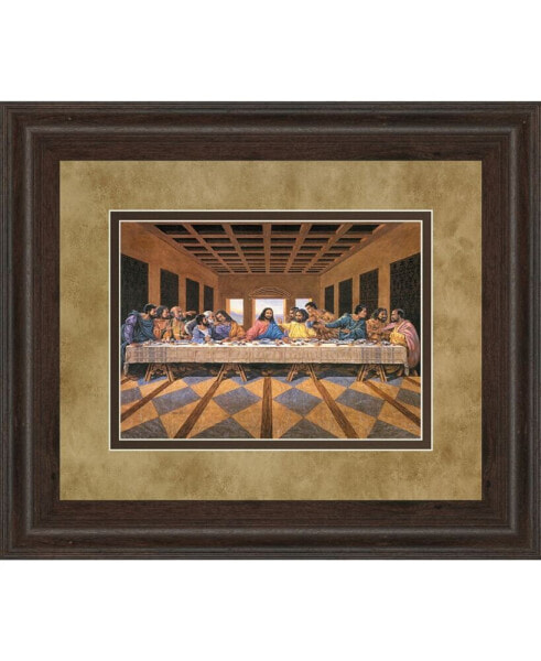 Last Supper African, American Framed Print Wall Art - 34" x 40"