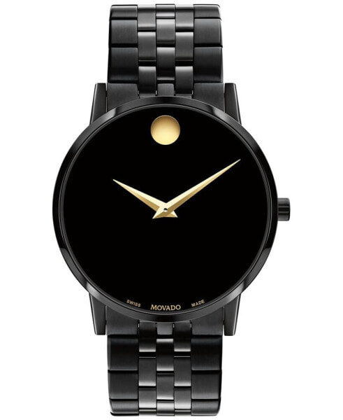Unisex Swiss Museum Classic Black PVD Stainless Steel Bracelet Watch 40mm