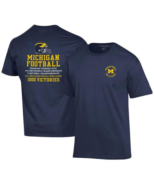 Men's Navy Michigan Wolverines Football All-Time Wins Leader T-shirt