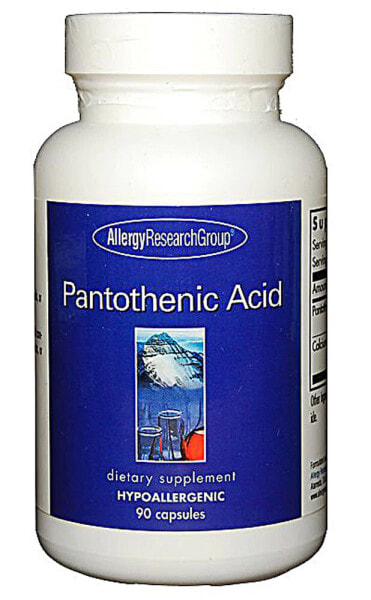 Allergy Research Group Pantothenic Acid Пантотеновая кислота ( витамин В5) 90 капсул