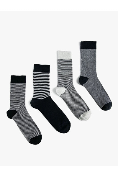 Носки Koton Stripe 4-Pack Socks Multicolor