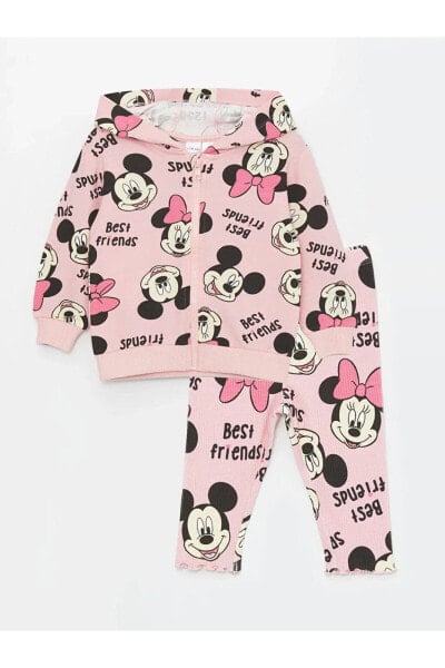 Костюм LC WAIKIKI Baby Girl Minnie Mouse Hoodie and Leggings Set