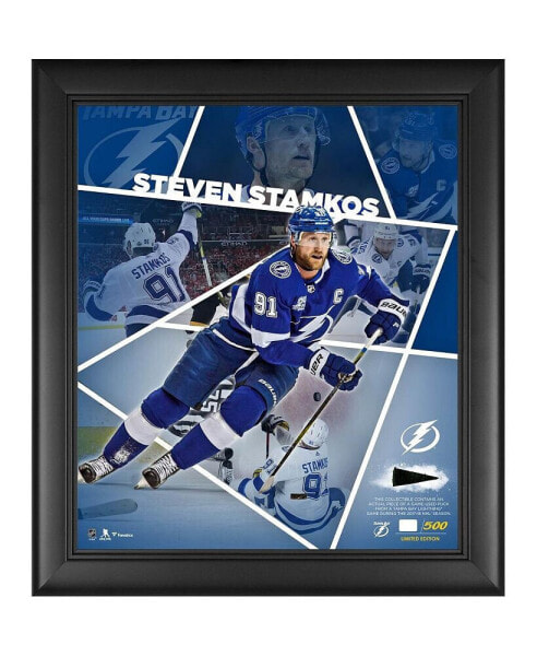 Steven Stamkos Tampa Bay Lightning Framed 15'' x 17'' Impact Player Collage with a Piece of Game-Used Puck - Limited Edition of 500