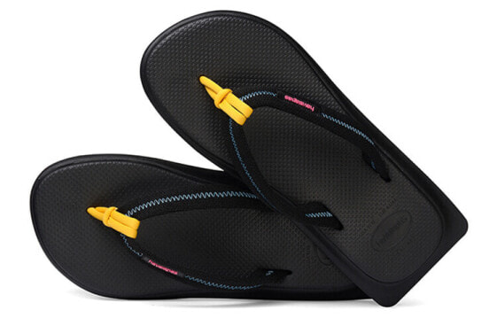 Havaianas Tradi Zori II PVC 时尚凉拖 男女同款 黑黄 / Havaianas Tradi Zori II PVC 4145718-1069